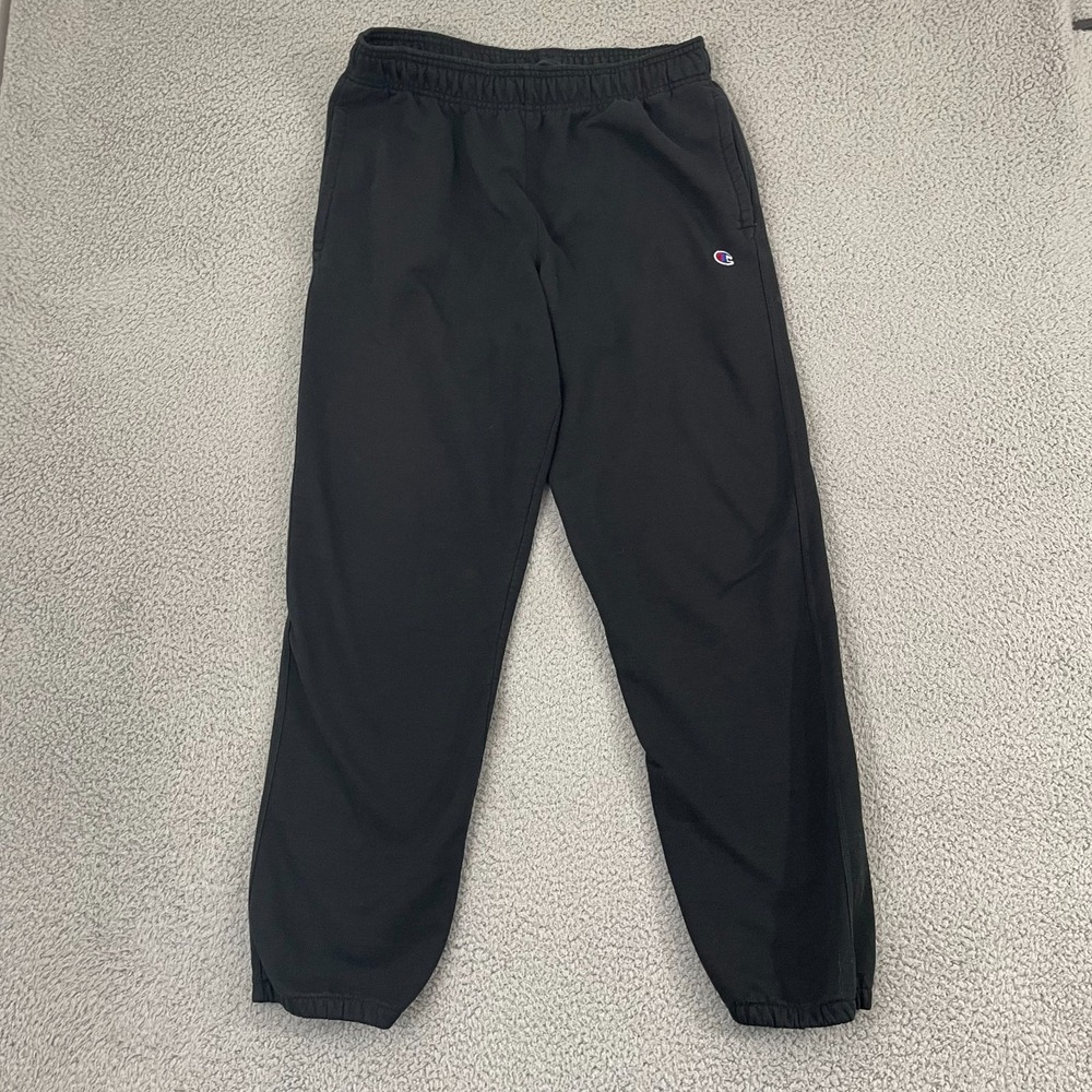 Champion Sweatpants Men L Black Sprtswear Lounge Jogger